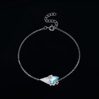 Ice Cream Topaz Cubic Zirconia Silver Bracelet - IDiamond