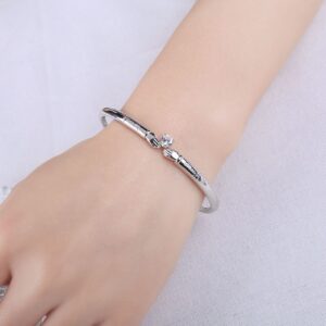 Heart Cubic Zirconia Silver Bracelet - IDiamond