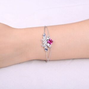 Bow Sapphire Silver Bracelet - IDiamond