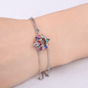 Tourmaline Ruby Silver Bracelet - IDiamond