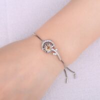 Sunflower Moon Citrine Silver Bracelet - IDiamond