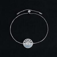 Sunrise Sea Cubic Zirconia Silver Bracelet - IDiamond