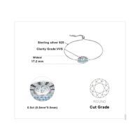 Sunrise Sea Cubic Zirconia Silver Bracelet - IDiamond