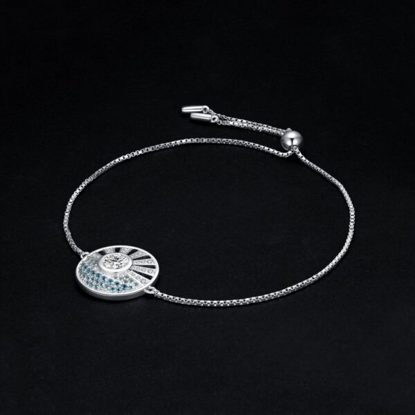 Sunrise Sea Cubic Zirconia Silver Bracelet - IDiamond