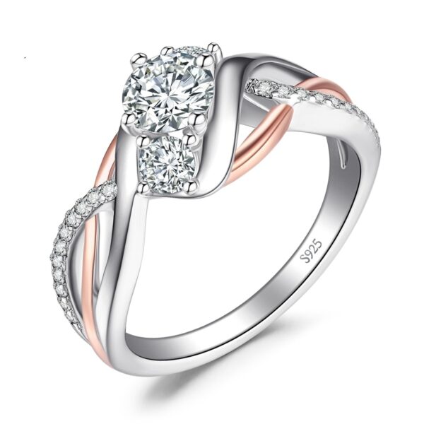 Engagement Cubic Zirconia Silver Ring - IDiamond