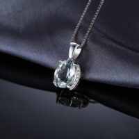 Oval Amethyst Silver Pendant - IDiamond