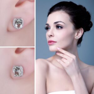 Oval Amethyst Silver Earrings - IDiamond