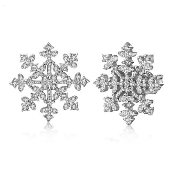 Snowflake Spinel Silver Earrings - IDiamond
