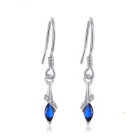 Drop Spinel Silver Earrings - IDiamond