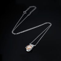 Owl Cubic Zirconia Silver Necklace - IDiamond