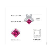 Bow Sapphire Silver Earrings - IDiamond