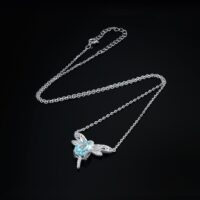 Dragonfly Topaz Spinel Silver Necklace - IDiamond