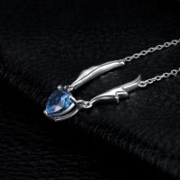 Heart Cubic Zirconia Silver Necklace - IDiamond