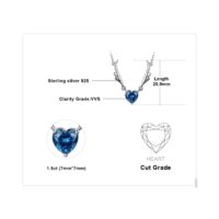 Heart Cubic Zirconia Silver Necklace - IDiamond