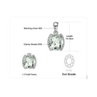 Oval Amethyst Silver Pendant - IDiamond