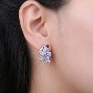 Butterfly Cubic Zirconia Silver Earrings - IDiamond