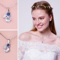 Stars Topaz Spinel Silver Pendant - IDiamond