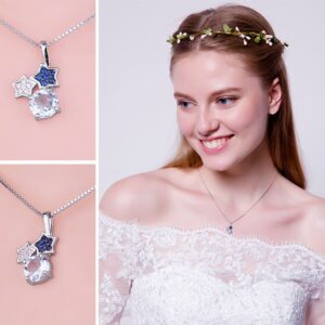 Stars Topaz Spinel Silver Pendant - IDiamond