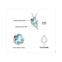 Ice Cream Topaz Cubic Zirconia Silver Pendant - IDiamond