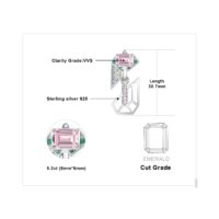 Geometric Cubic Zirconia Silver Earrings - IDiamond