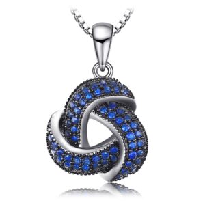 Round Spinel Silver Pendant - IDiamond